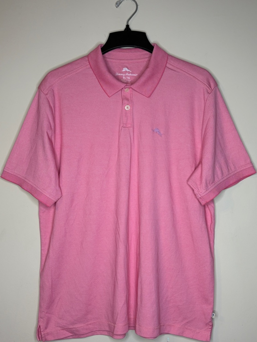 Tommy Bahama Men's Bubblegum Pink Polo Shirt Size XL
